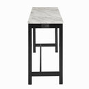 Celeste Theater Bar Table W/ 3 Stools-Blue