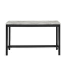 Celeste Theater Bar Table W/ 3 Stools-Gray