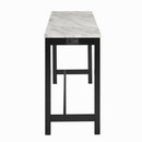 Celeste Theater Bar Table W/ 3 Stools-Gray