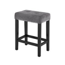 Celeste Theater Bar Table W/ 3 Stools-Gray