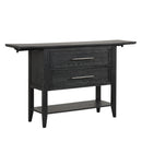 Sable Crest Drop Leaf Server-Black