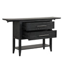 Sable Crest Drop Leaf Server-Black