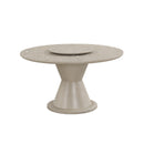 Gwendolyn Round Dining Table Base-Cerused Taupe