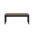Potomac Dining Bench-Brown/Black