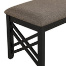 Potomac Dining Bench-Brown/Black