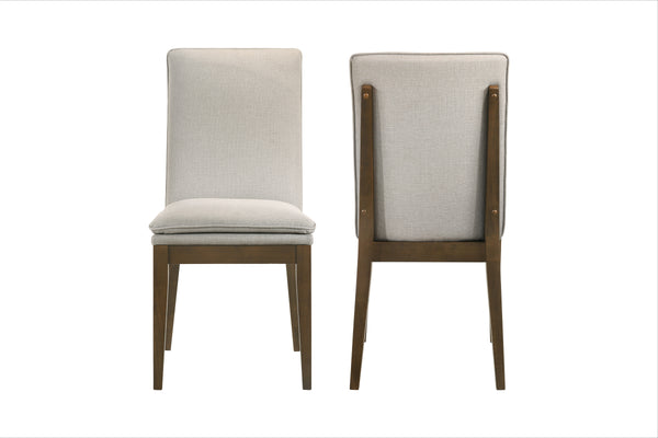 Maggie Dining Chair W/Natural Cushion-Walnut