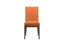 Maggie Dining Chair W/Terracotta Cushion-Walnut