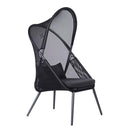 Alverta Foldable Chair Grey & Black (2/Ctn)