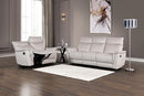 Bienne Recliner Chair White & Black