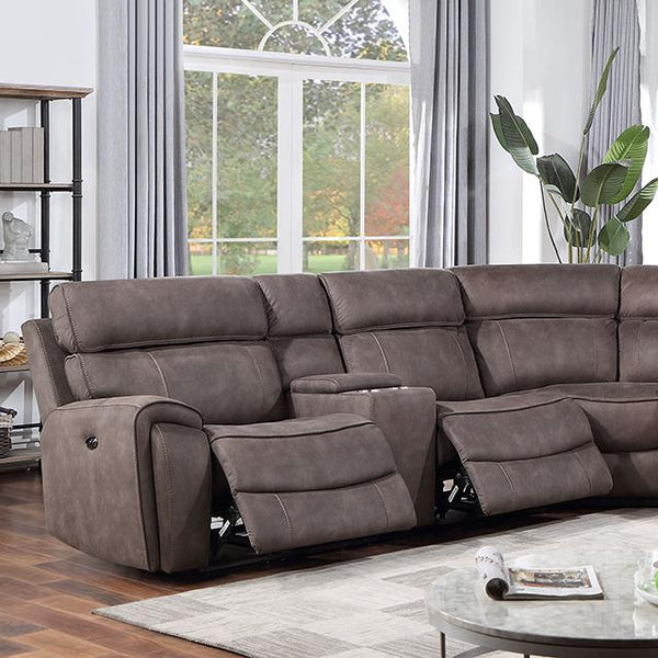 CURTIS Power Sectional, Brown image
