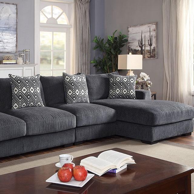 KAYLEE Large L-Shaped Sectional, Right Chaise