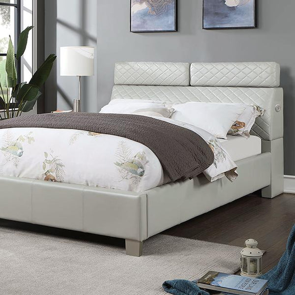 MUTTENZ Cal.King Bed, Light Gray image