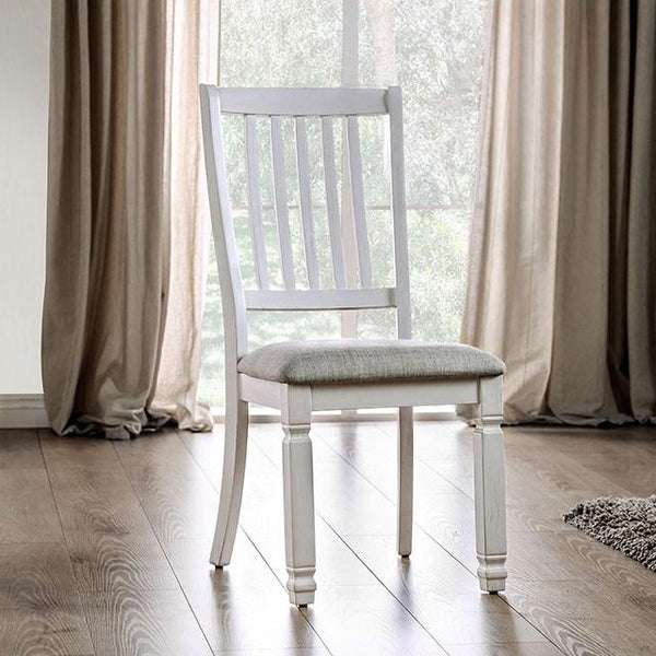 Kaliyah Vintage White/Light Gray Side Chair (2/CTN) image