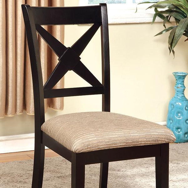 Liberta Black/Beige Side Chair (2/CTN) image