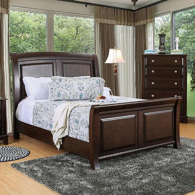 Litchville Brown Cherry Cal.King Bed image