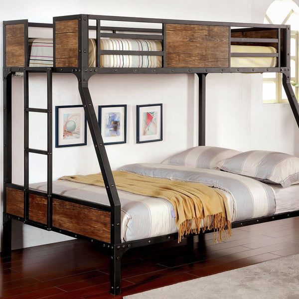 CLAPTON Black Twin/Full Bunk Bed image