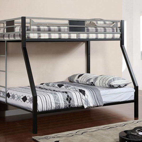 Clifton Silver/Gun Metal Twin/Full Bunk Bed image