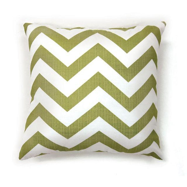 ZOE 22" X 22" Pillow, Green Chevron (2/CTN)