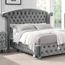 Zohar Queen & Twin Bed Black, Grey, & Pink