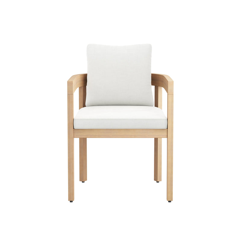 Wesley Patio Side Chair, White Cushion (1 Per Carton)