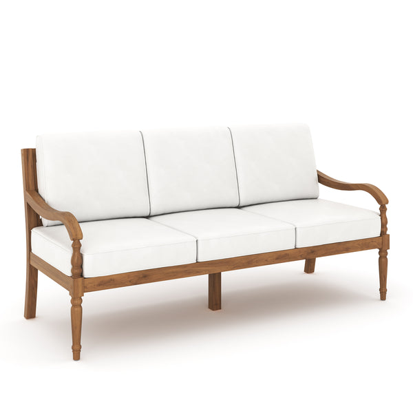 Savannah Sofa-White Linen