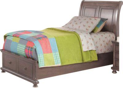 New Classic Furniture Allegra Youth Twin Storage Bed in Pewter image