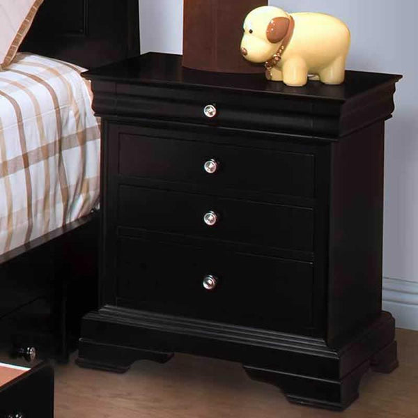 New Classic Belle Rose 4 Drawer Night Stand in Black Cherry image