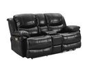 New Classic Flynn Console Loveseat (No Reading Light) in Premier Black
