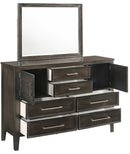 New Classic Furniture Andover 6 Drawer Dresser in Nutmeg
