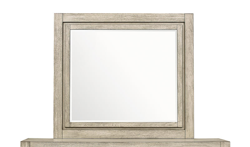 New Classic Furniture Ashland Mirror in Rustic White