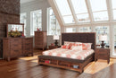 Cagney Eastern King Bed in Chestnut