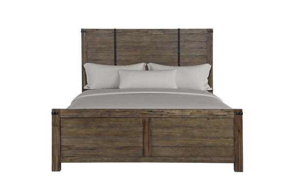 New Classic Furniture Galleon King Bed in Weathered Walnut