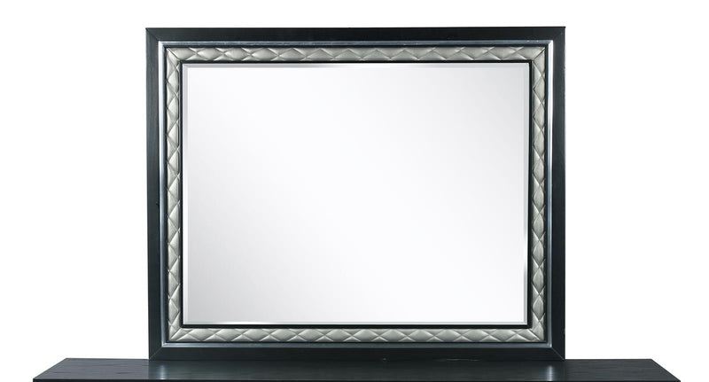 New Classic Furniture Luxor Mirror in Black/Silver