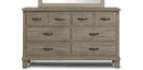New Classic Furniture Marwick 8 Drawer Dresser in Sand