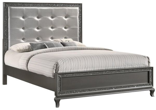 New Classic Furniture Park Imperial Twin Bed in Pewter