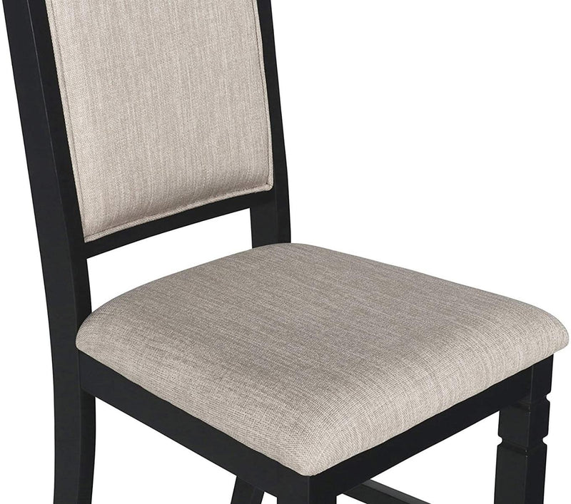 New Classic Furniture Prairie Point Side Chair in Black (Set of 2)