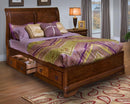 New Classic Sheridan Queen Storage Bed in Burnished Cherry
