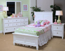 Tamarack Twin Panel Bed in White