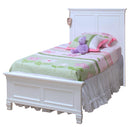 Tamarack Twin Panel Bed in White