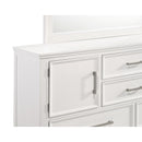ANDOVER 60" DRESSER W/DOORS-WHITE