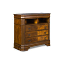SHERIDAN MEDIA CHEST- BURNISHED CHERRY