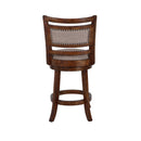 ABERDEEN 24" COUNTER STOOL-DK BROWN W/FABRIC SEAT