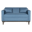 AIDEN LOVESEAT W/2 THROW PILLOWS-BLUE