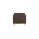 AIDEN CHAIR W/1 THROW PILLOW-CHOCOLATE