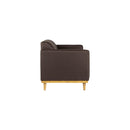 AIDEN LOVESEAT W/2 THROW PILLOWS-CHOCOLATE