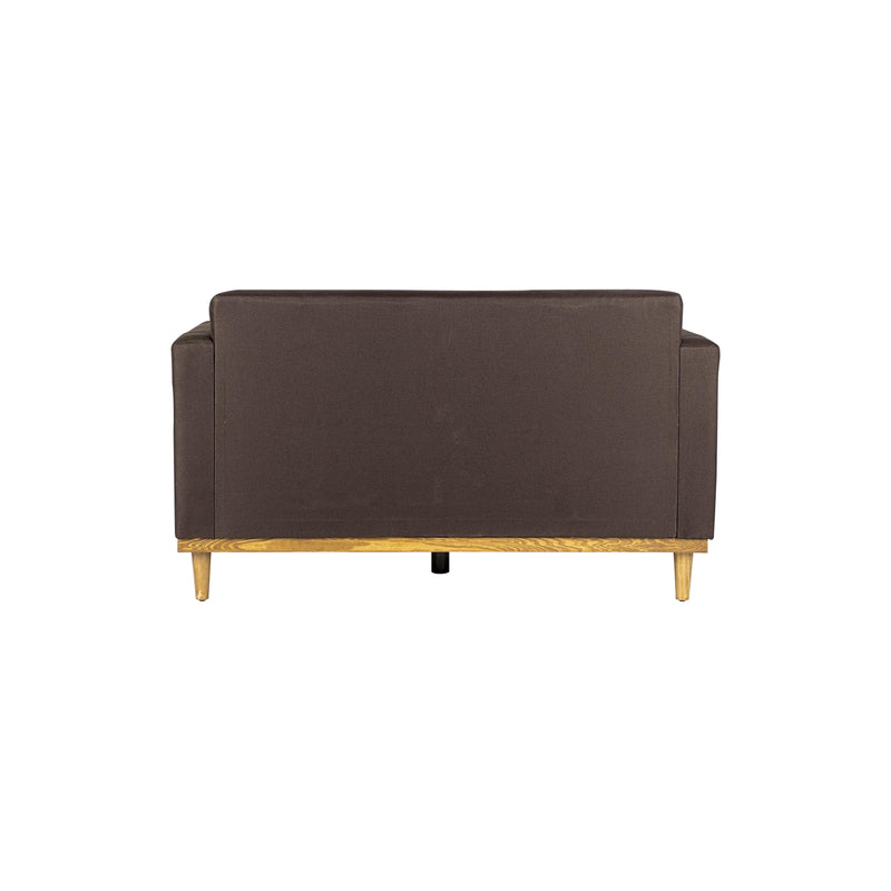 AIDEN LOVESEAT W/2 THROW PILLOWS-CHOCOLATE