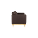 AIDEN SOFA W/3 THROW PILLOWS-CHOCOLATE
