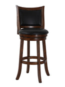 BRISTOL 29" BAR STOOL-DK BROWN W/PU SEAT