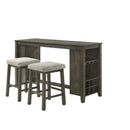 CHURON GATHERING BAR TABLE & 2 STOOLS (3 PC SET)
