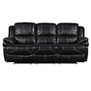 FLYNN SOFA W/LIGHTED BASE & PWR FR-BLACK